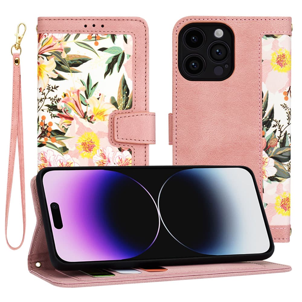 Techsuit FlipCraft iPhone 14 Pro Max Sweetheart Pink - náhled 1