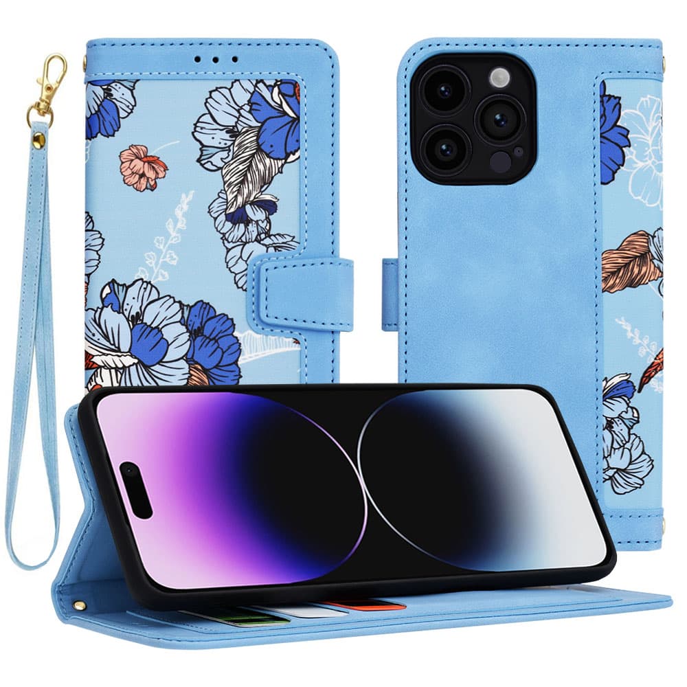 Techsuit FlipCraft iPhone 14 Pro Max Zářivě modrá - náhled 1