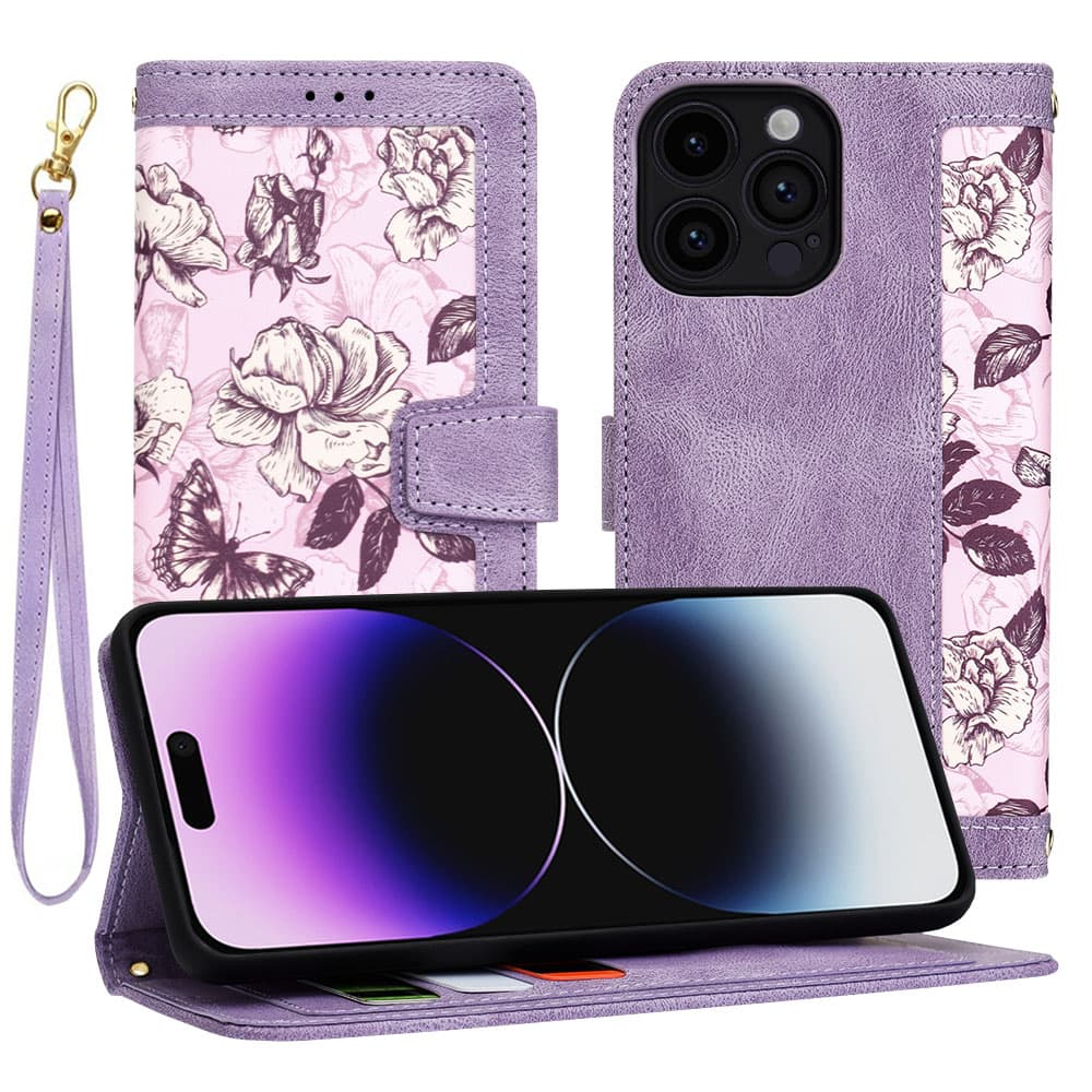 Techsuit FlipCraft iPhone 14 Pro Max Mysterious Purple - náhled 1
