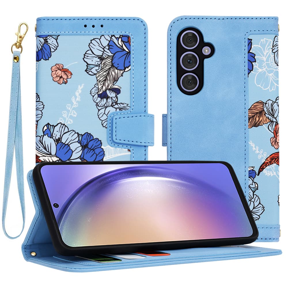 Techsuit FlipCraft pouzdro Samsung Galaxy A54 živá modrá - náhled 1