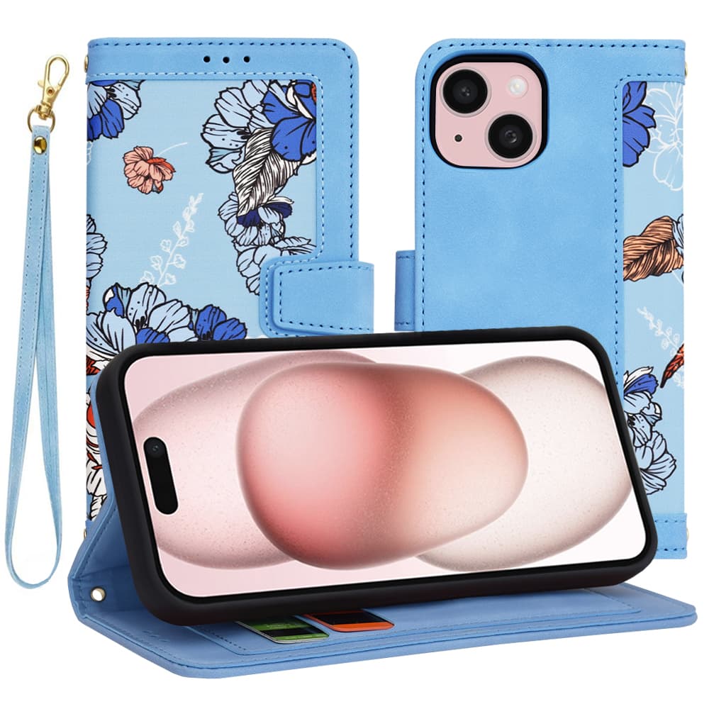 Techsuit FlipCraft iPhone 15 Vibrant Blue - náhled 1