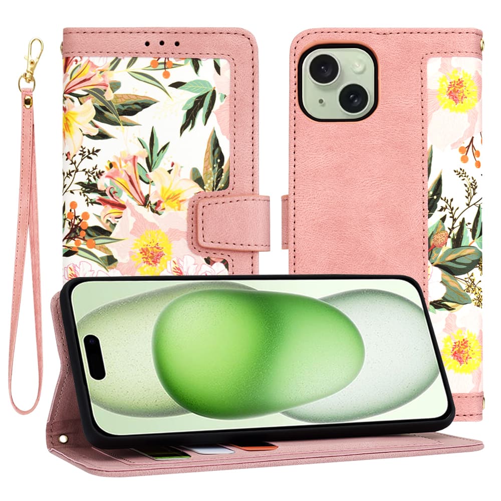 Techsuit FlipCraft iPhone 15 Plus Sweetheart Pink - náhled 1