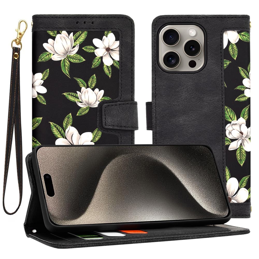 Techsuit FlipCraft iPhone 15 Pro Max Flowers of the Dawn - náhled 1