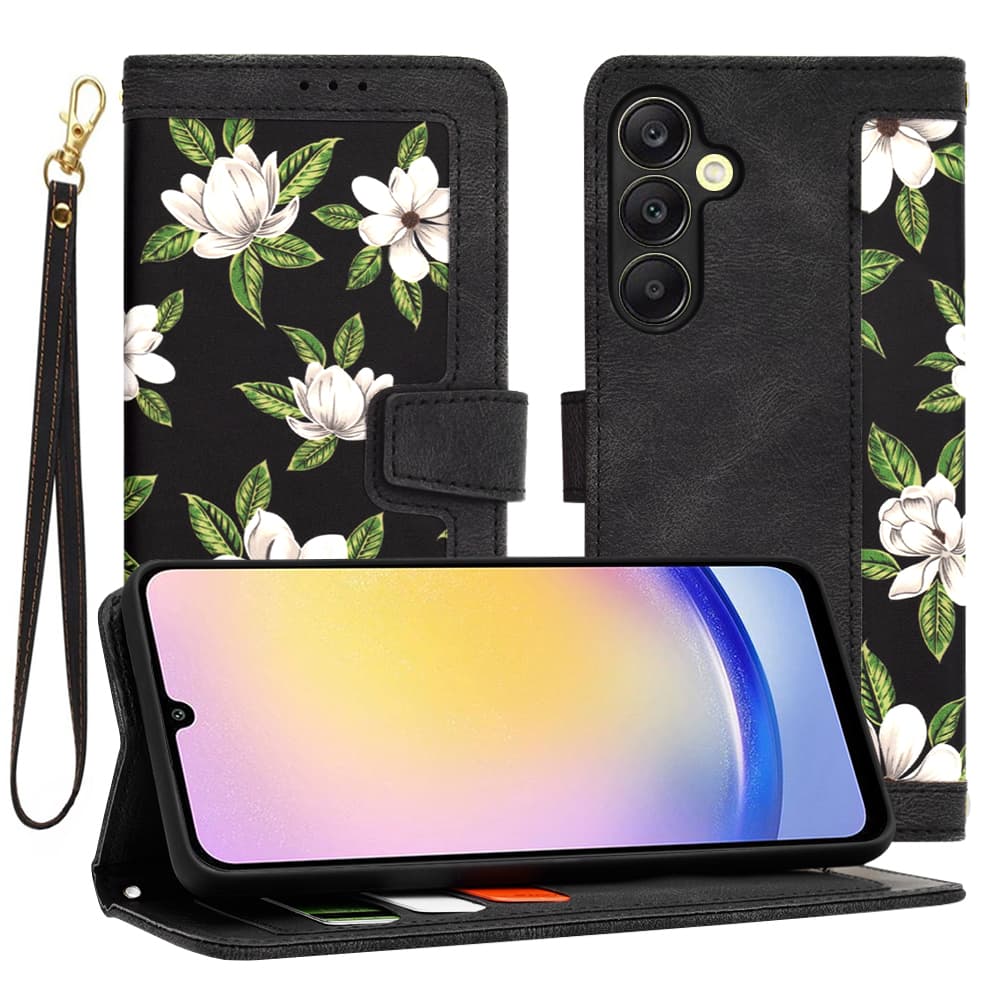 Techsuit FlipCraft Samsung Galaxy A25 5G Květiny úsvitu - náhled 1