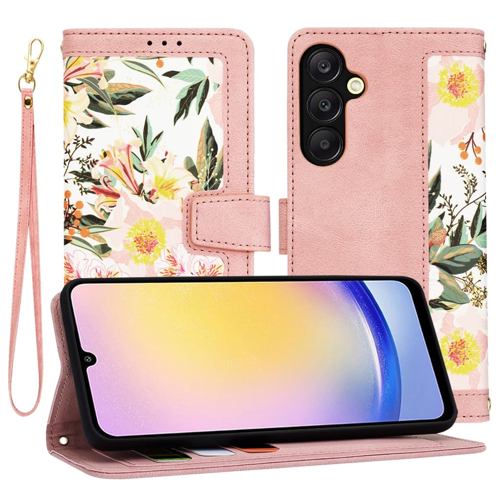 Techsuit FlipCraft Samsung Galaxy A25 5G Sweetheart Pink - náhled 1