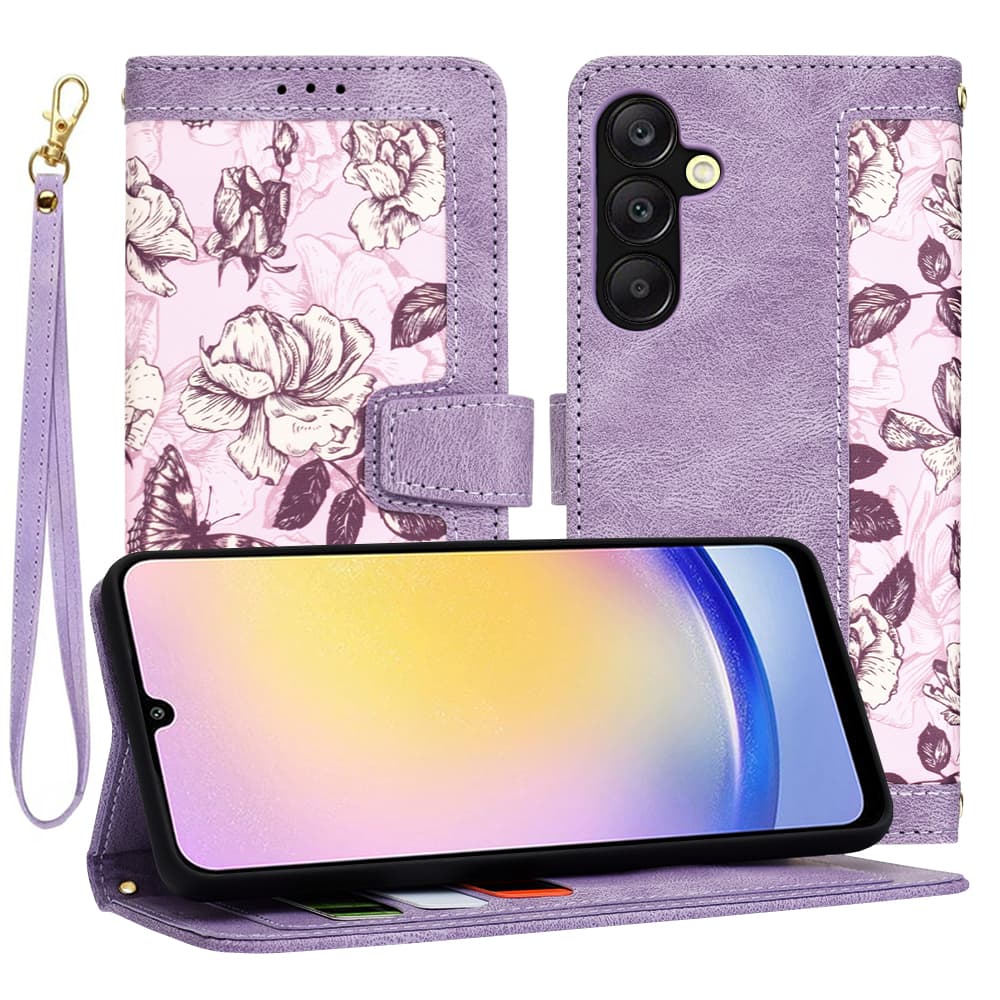 Techsuit FlipCraft Samsung Galaxy A25 5G Mysterious Purple - náhled 1