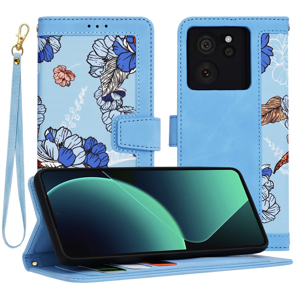 Techsuit FlipCraft Xiaomi 13T 13T Pro Zářivě modrá - náhled 1