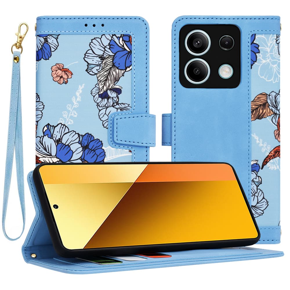 Techsuit FlipCraft kryt Xiaomi Redmi Note 13 5G Vibrant Blue - náhled 1