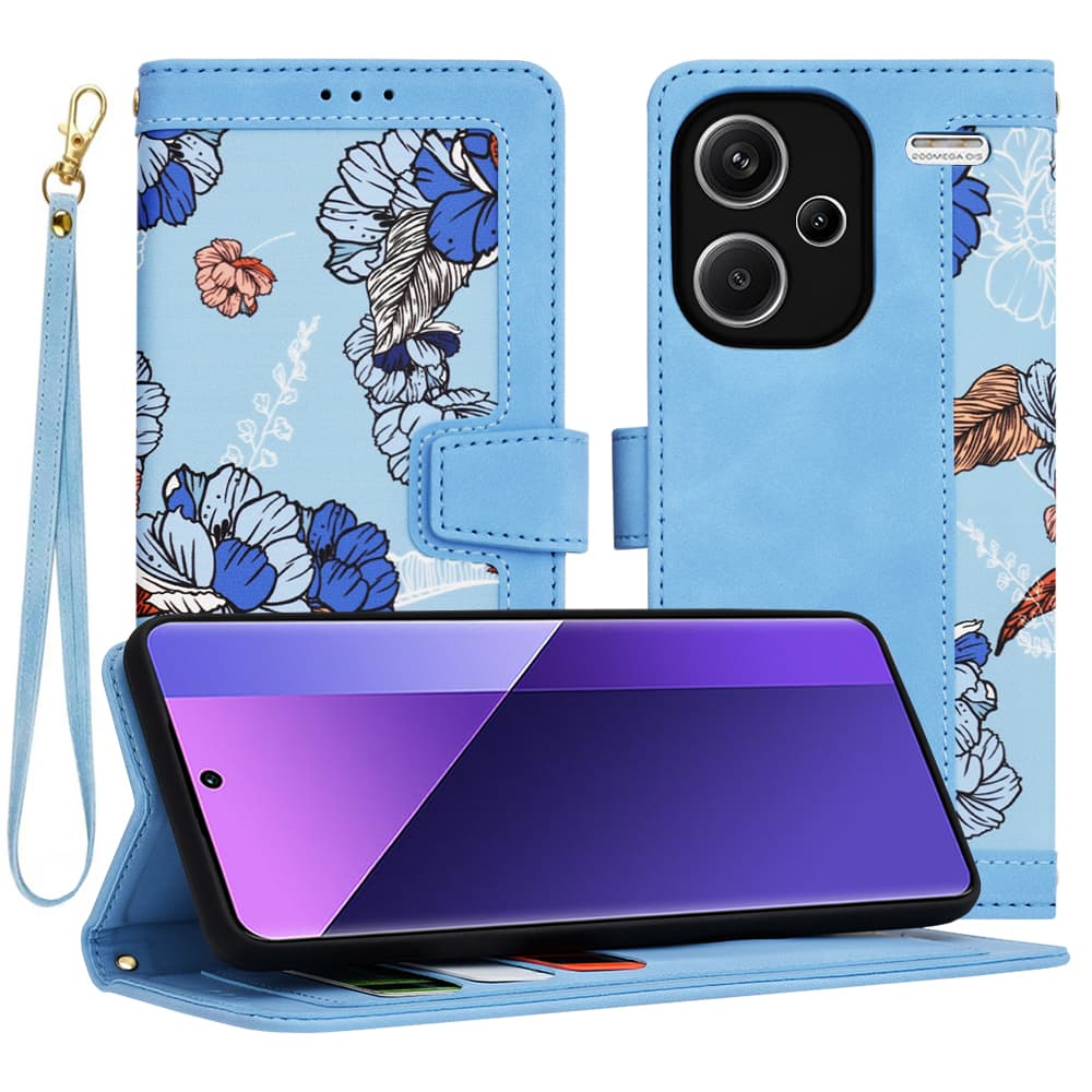 Techsuit FlipCraft obal Xiaomi Redmi Note 13 Pro+ 5G Modrá - náhled 1