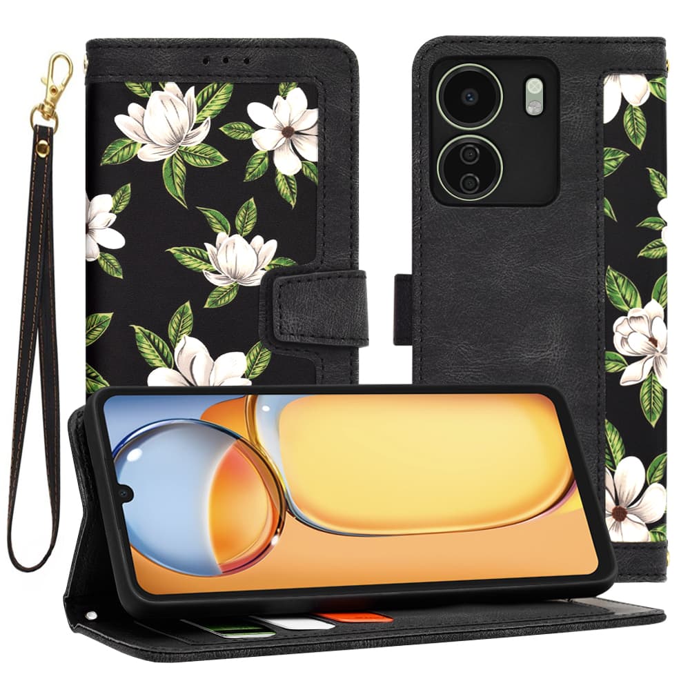 Techsuit FlipCraft Xiaomi Redmi 13C Poco C65 FlowersDawn - náhled 1