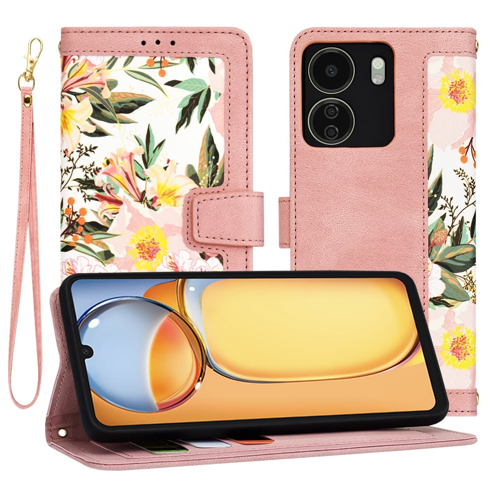 Techsuit FlipCraft Xiaomi Redmi 13C 4G Poco C65 růžový - náhled 1
