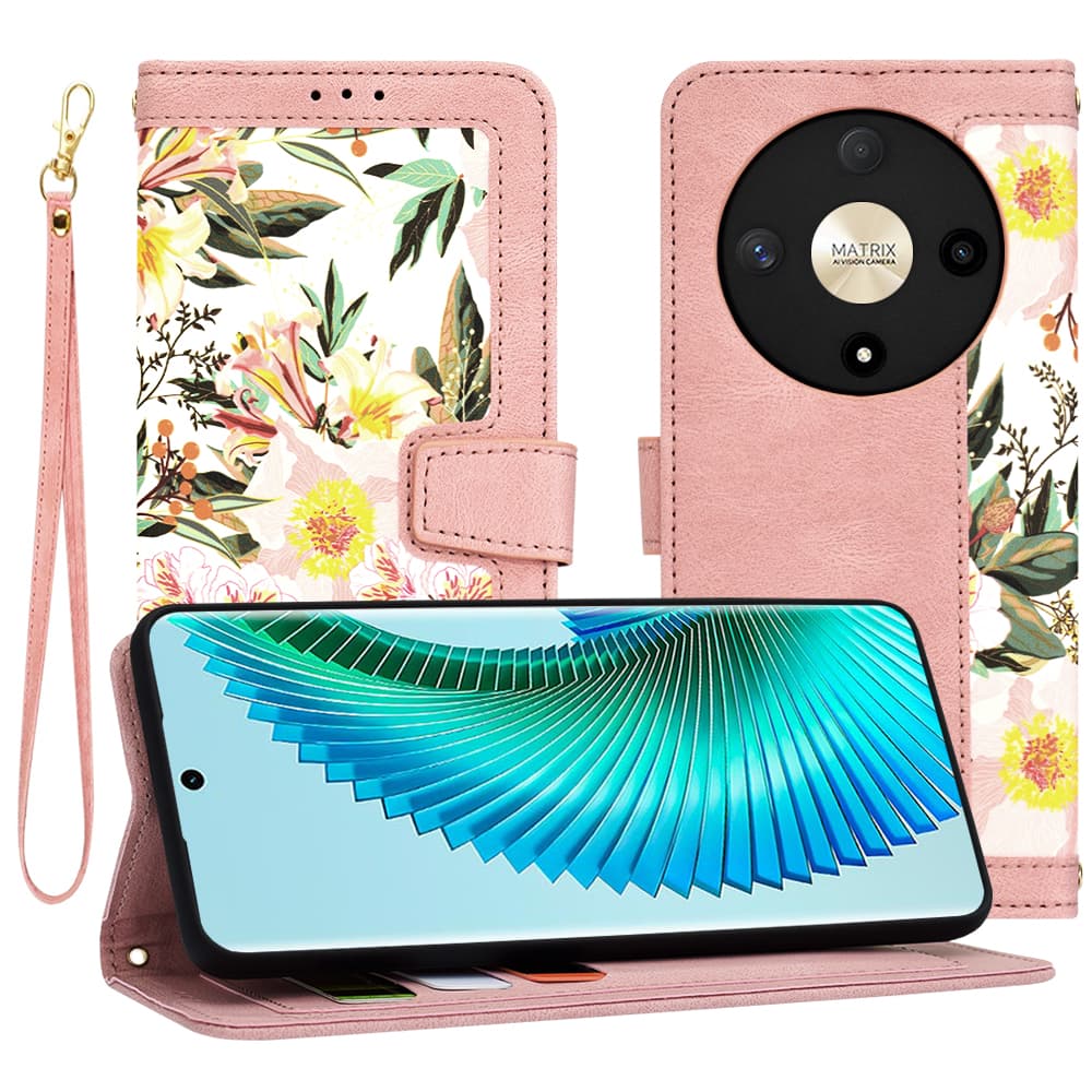 Techsuit FlipCraft obal Honor Magic6 Lite Sweetheart Pink