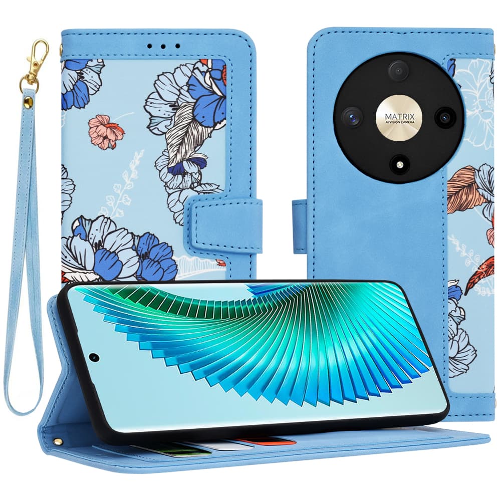 Techsuit FlipCraft Honor Magic6 Lite Vibrant Blue