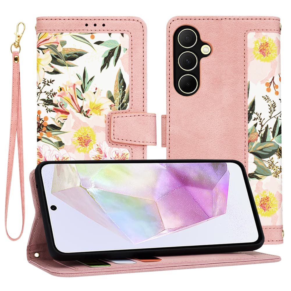 Techsuit FlipCraft Samsung Galaxy A35 5G Sladká růžová - náhled 1