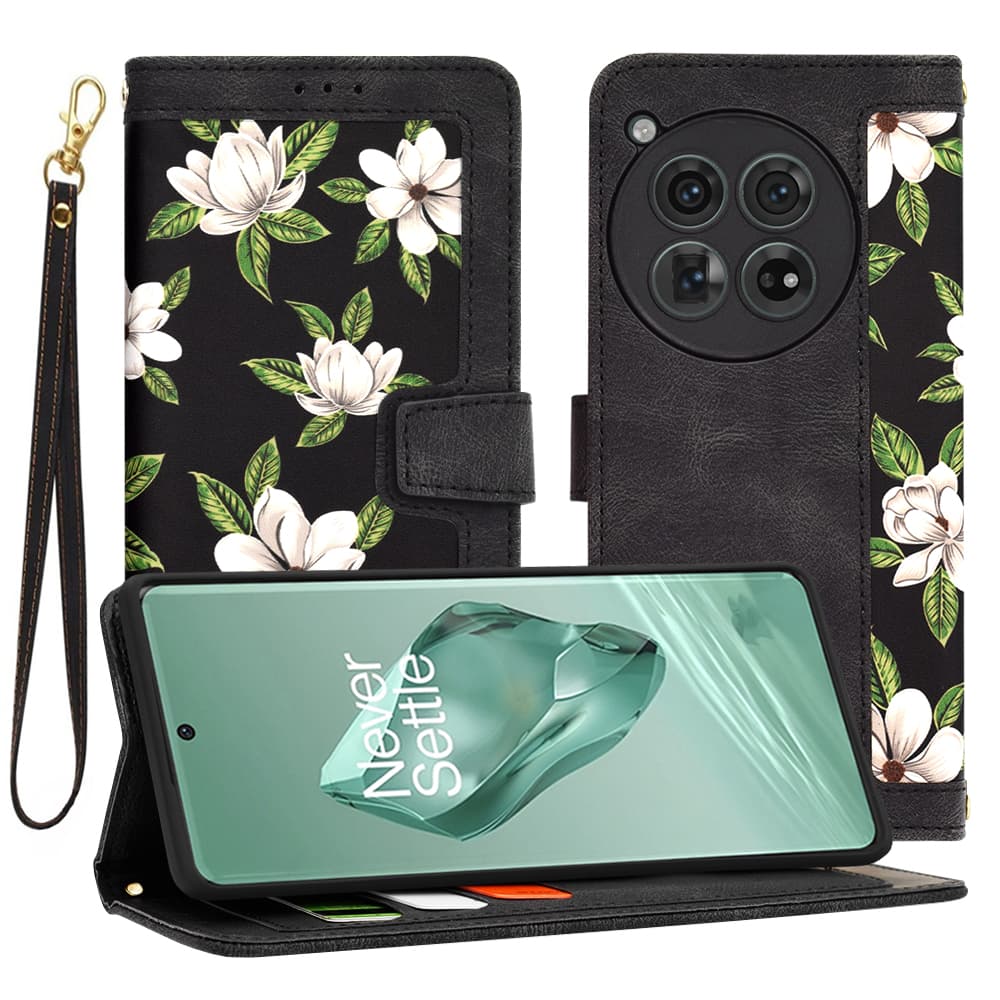 Techsuit FlipCraft obal OnePlus 12 Flowers of the Dawn - náhled 1