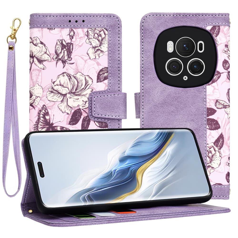 Techsuit FlipCraft obal Honor Magic6 Pro Mysterious Purple - náhled 1