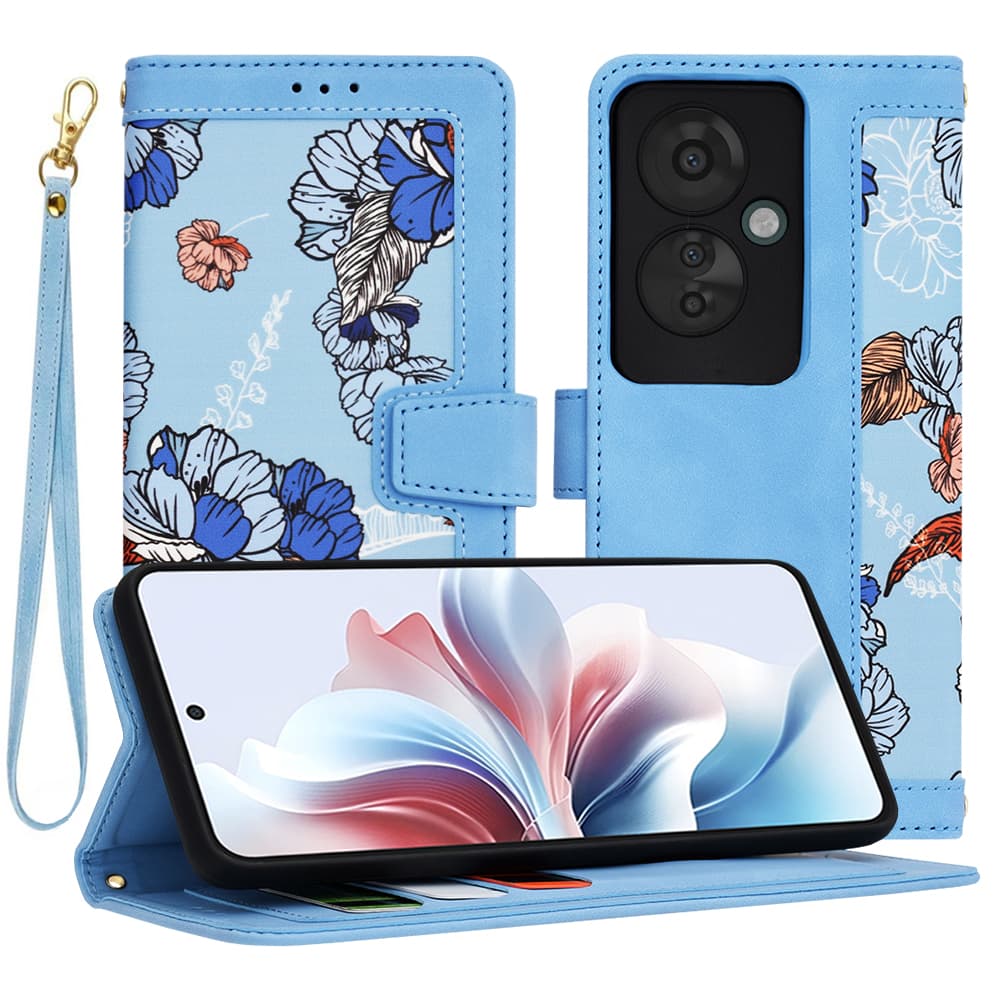 Techsuit FlipCraft Oppo Reno11 F Zářivě modrá - náhled 1