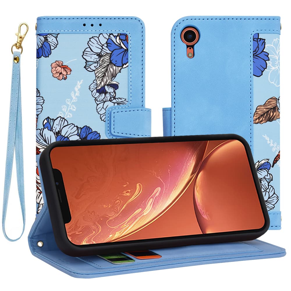 Techsuit FlipCraft iPhone XR živá modrá - náhled 1