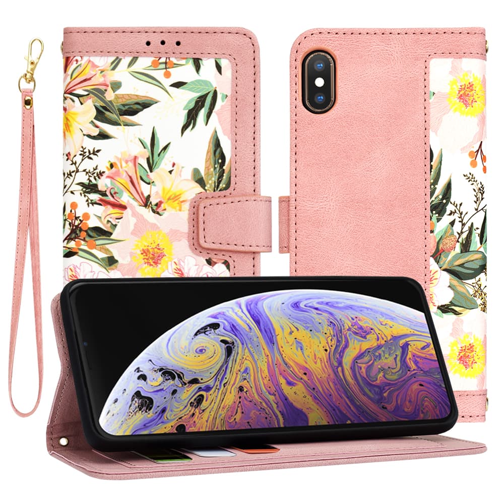 Techsuit FlipCraft iPhone XS Max Sladká růžová - náhled 1