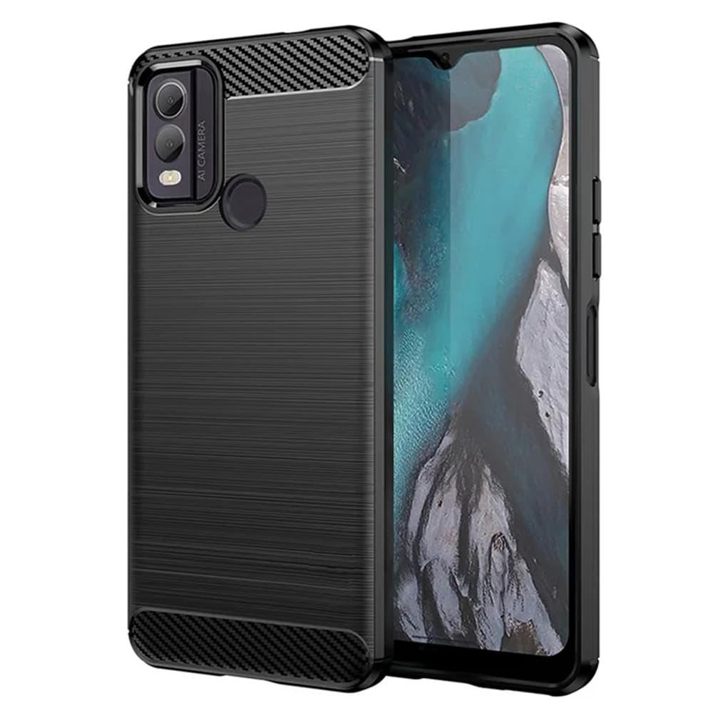 Techsuit Carbon Silicone Nokia C22 Černá - náhled 1
