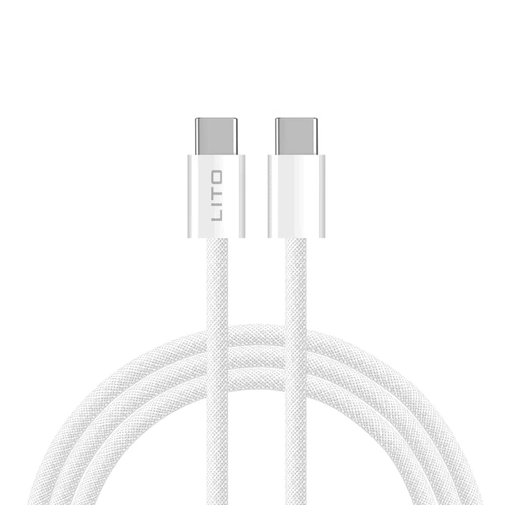 Lito Kabel (LD04CC) Type-C Type-C PD60W 1m Bílý - náhled 1