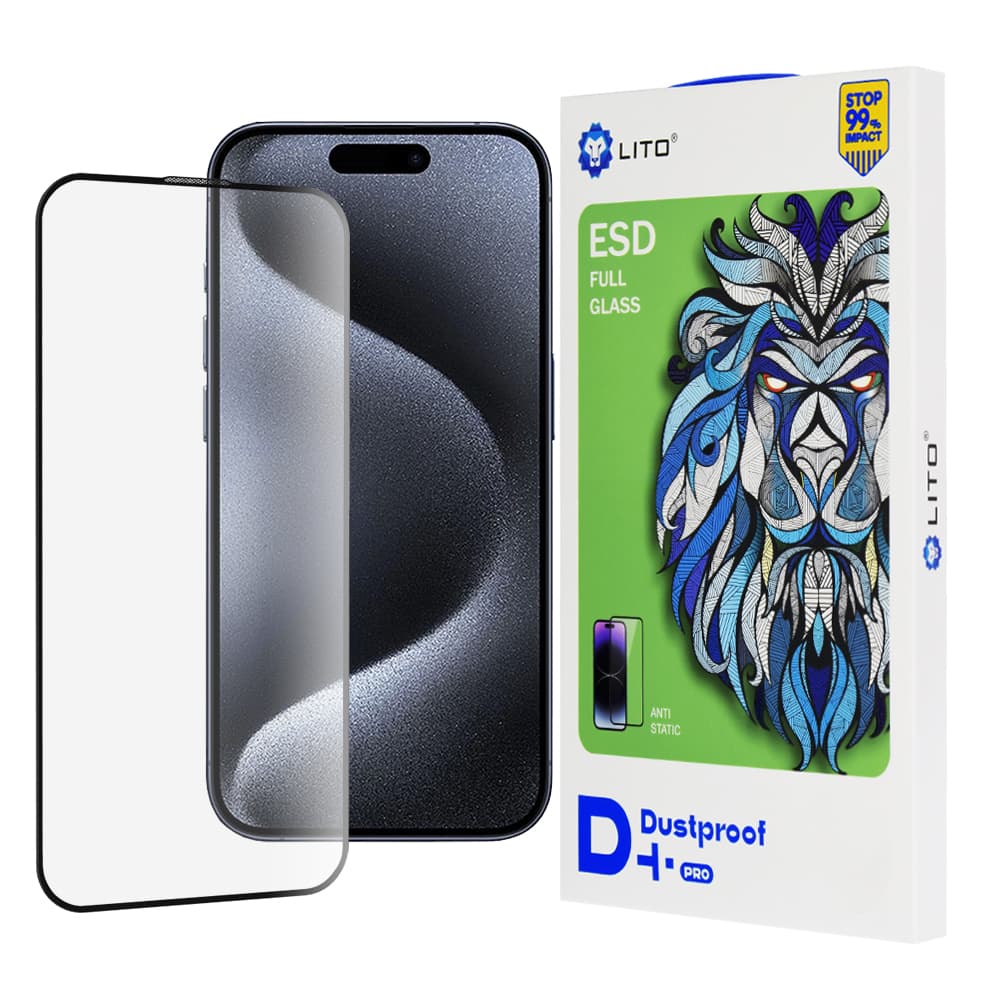 Lito D+ Pro Prachuvzdorný iPhone 15 Pro Černý