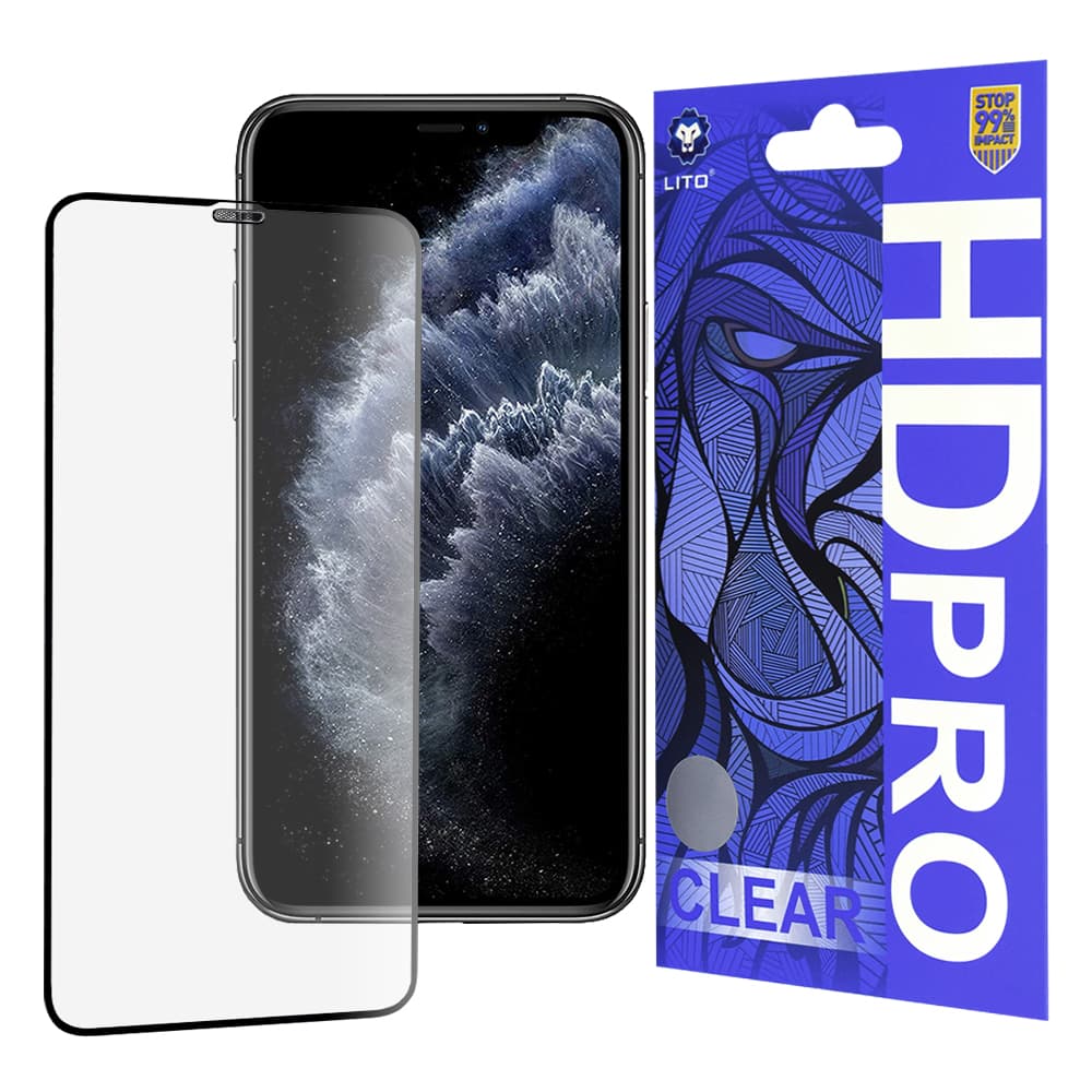 Lito HD Pro Čiré iPhone XS Max iPhone 11 Pro Max Černé
