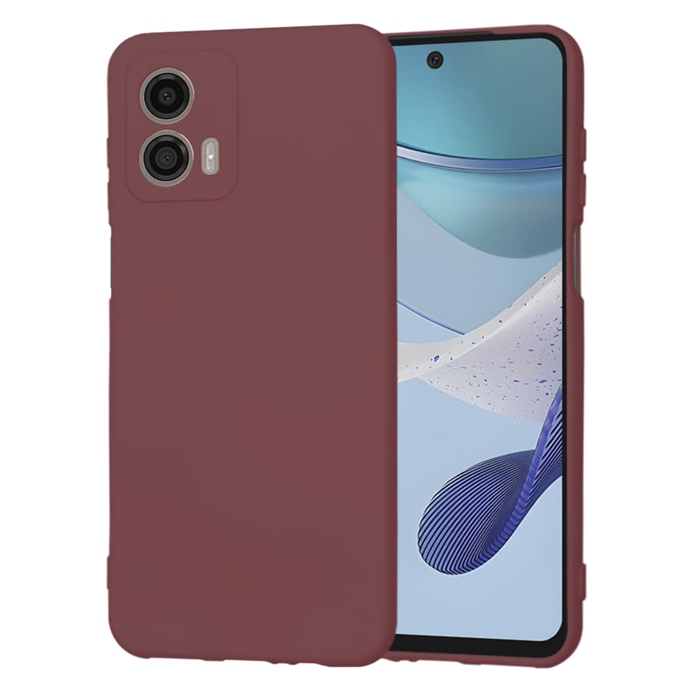 Techsuit SoftFlex Motorola Moto G53 Švestková Červená - náhled 1
