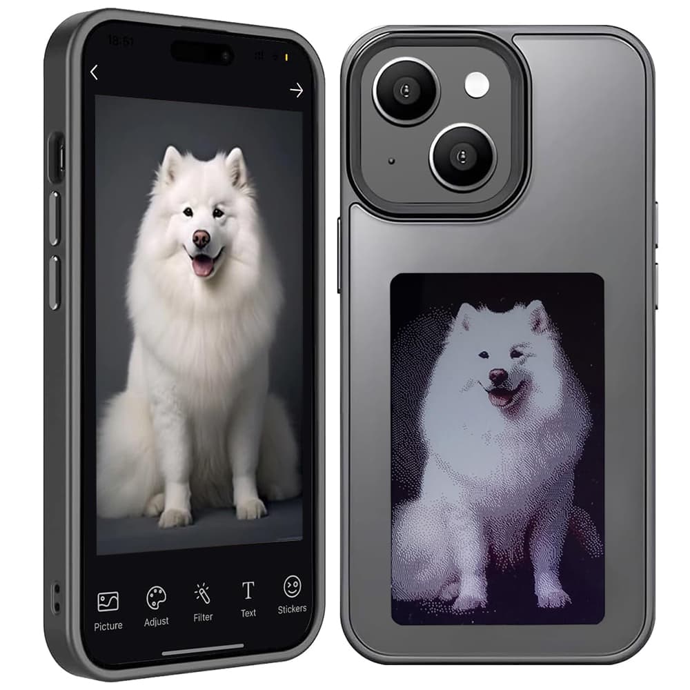Techsuit Chytrá obrazovka NFC iPhone 15 Černá - náhled 1