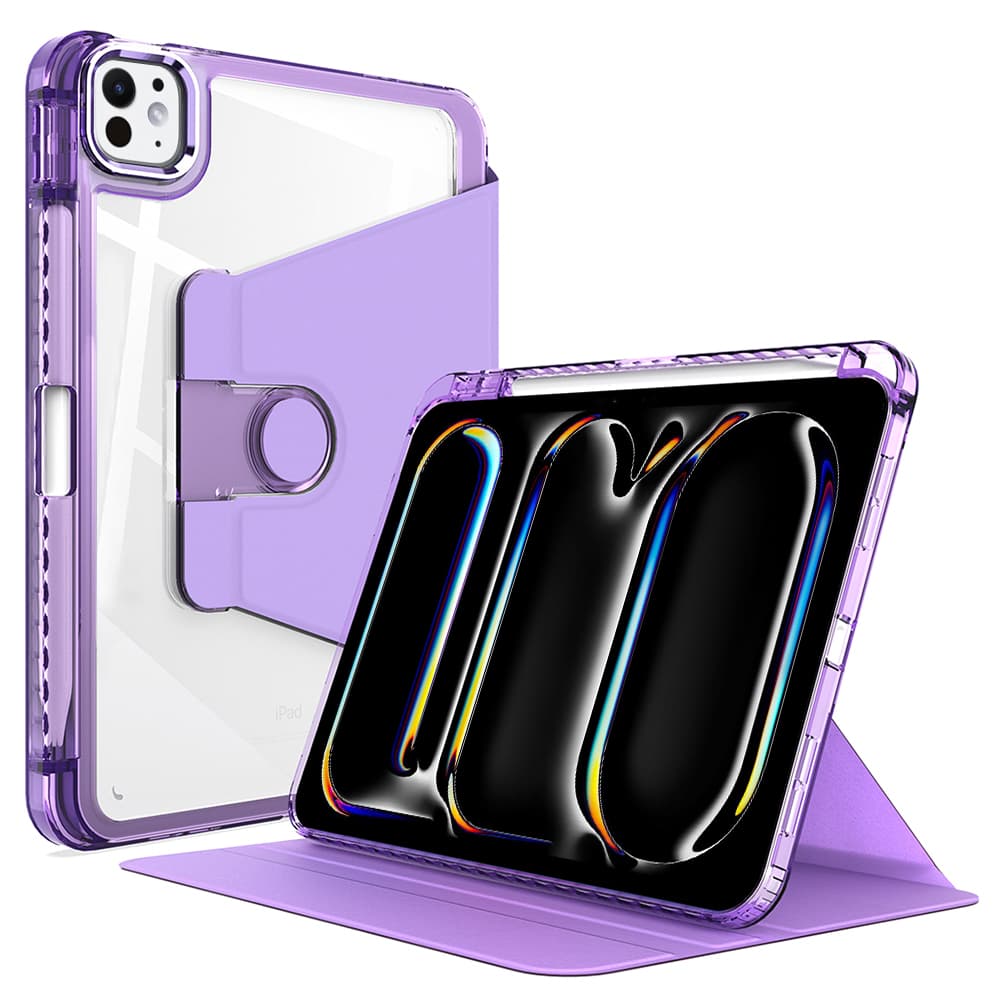 Techsuit Křišťálová Vize Fialové pouzdro iPad Pro 11 2024 2025 - náhled 1