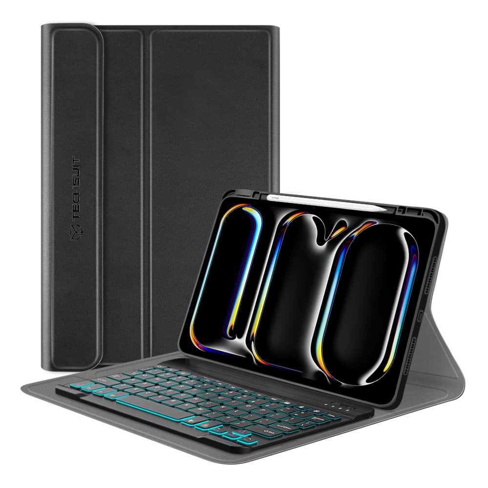 Techsuit CozyTab Pouzdro klávesnice iPad Pro 11 (2024) (2025) Černá - náhled 1