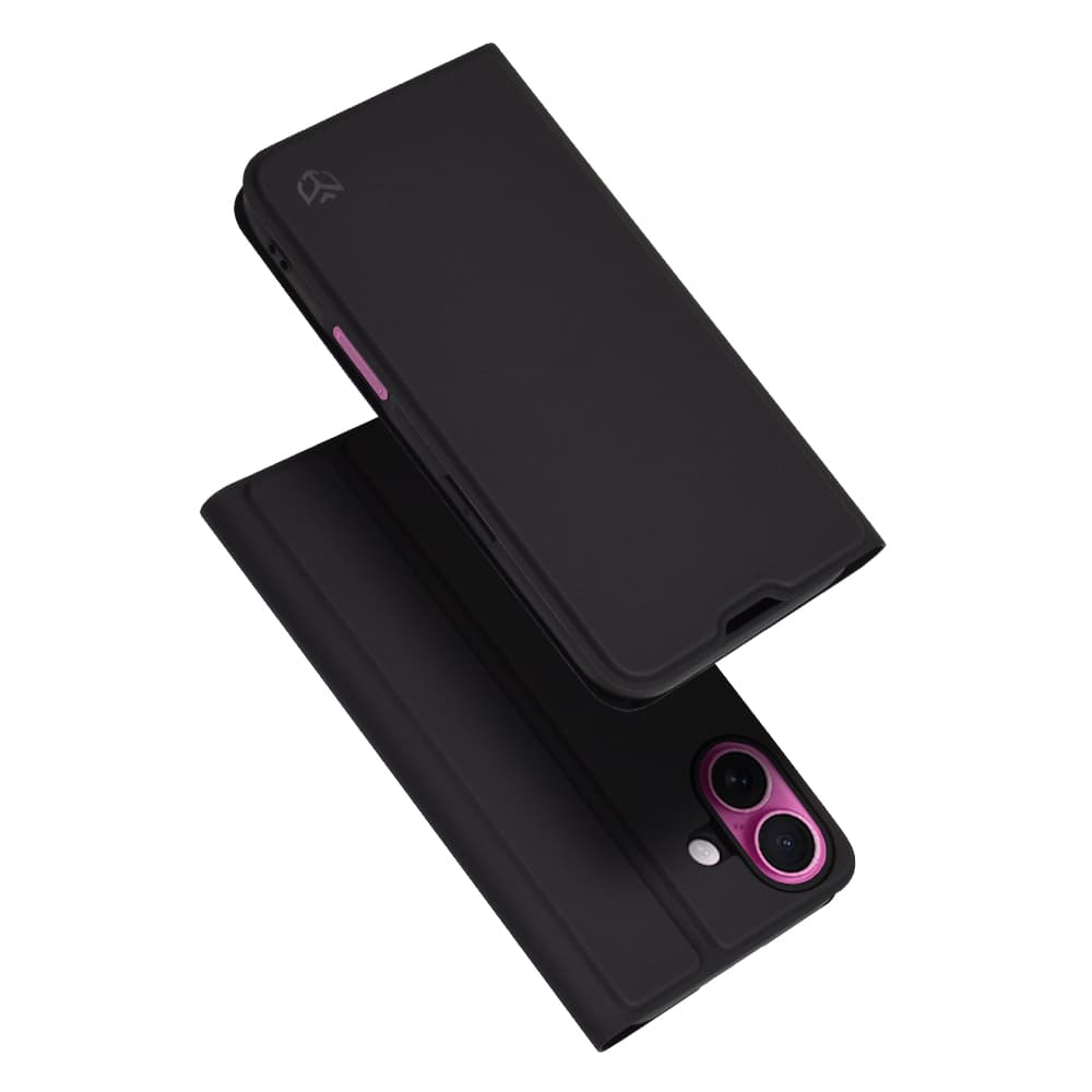 Techsuit Magskin Book iPhone 16 Plus Černá - náhled 1