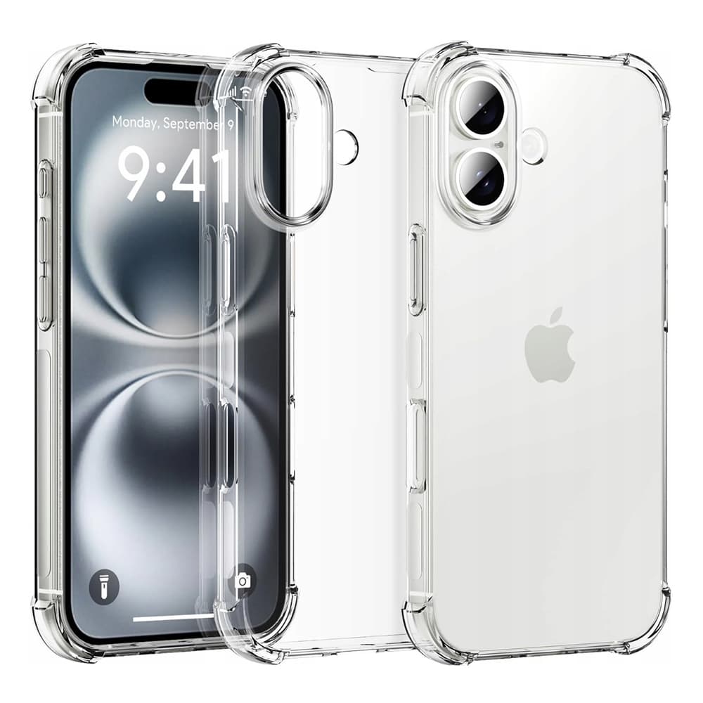 Techsuit Nárazuvzdorný silikonový kryt iPhone 16 Plus Čirý - náhled 1