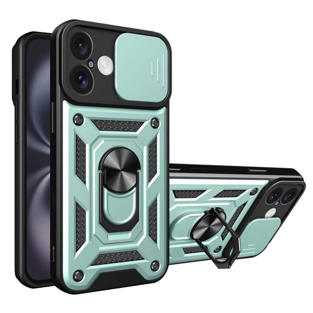 Techsuit CamShield řada iPhone 16 Plus Zelený - náhled 1