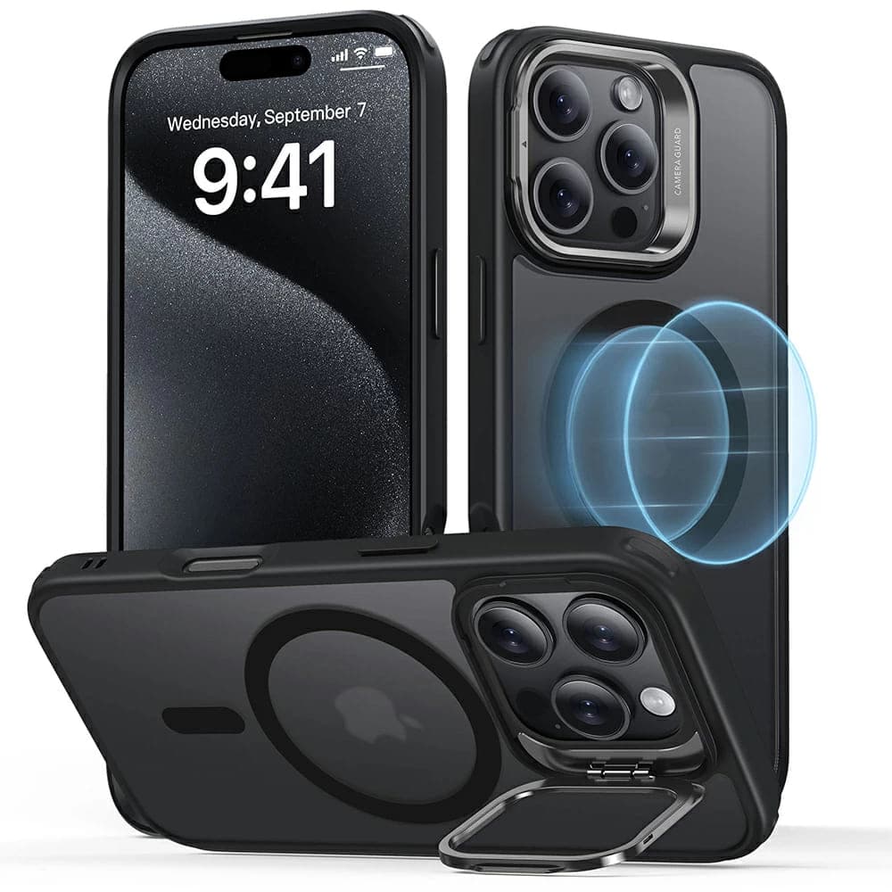 ESR Classic Hybrid HaloLock Kickstand iPhone 16 Pro Max Matná černá - náhled 1