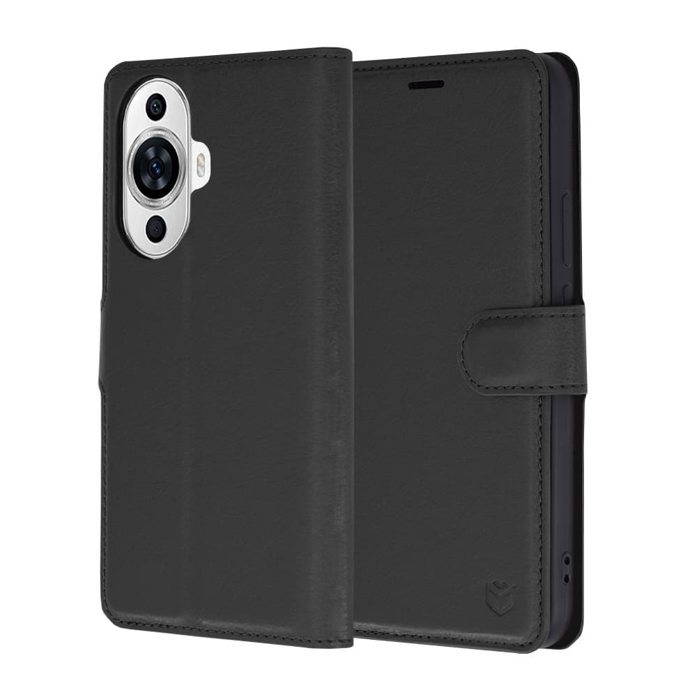 Techsuit Kožené pouzdro Huawei nova 11 nova 12s Černá - náhled 1