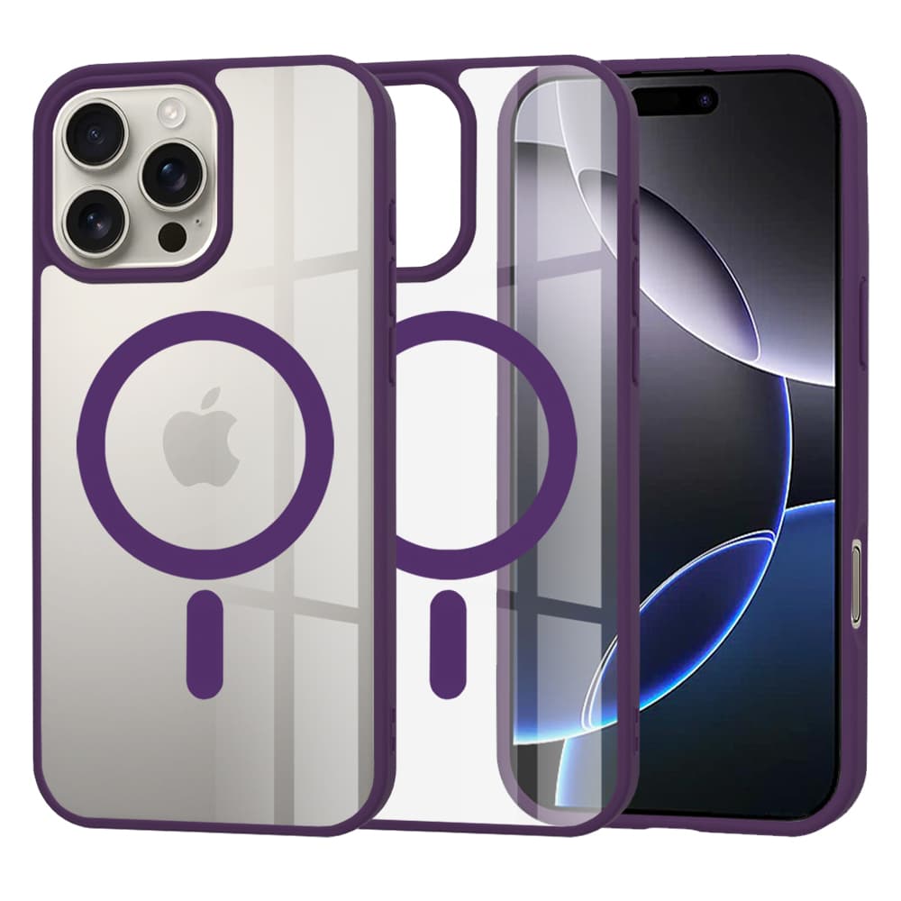Techsuit MagSafe Pro iPhone 16 Pro Max Fialová - náhled 1