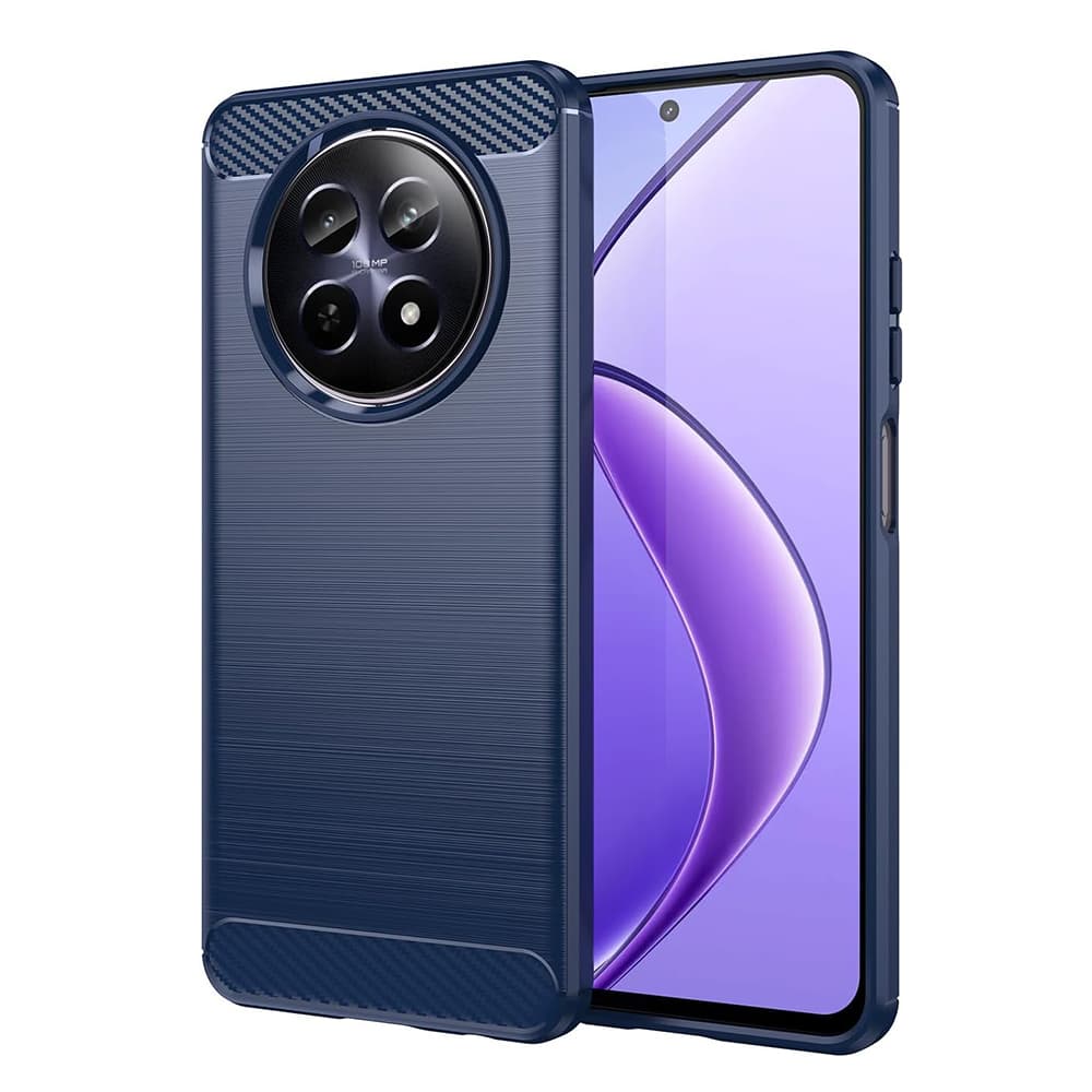 Techsuit Karbon Silikon Realme 12 12x Modrý - náhled 1