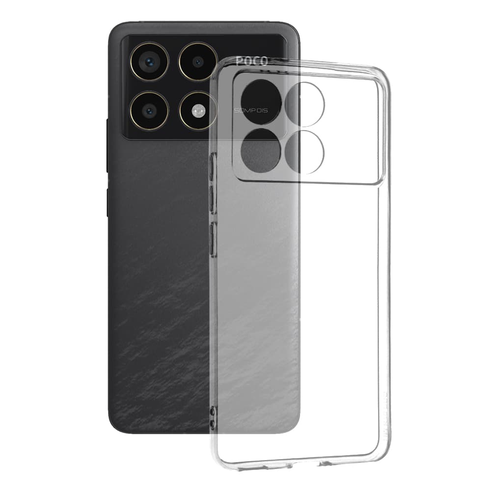 Techsuit Silikonové pouzdro Xiaomi Poco F6 Pro Průhledné - náhled 1