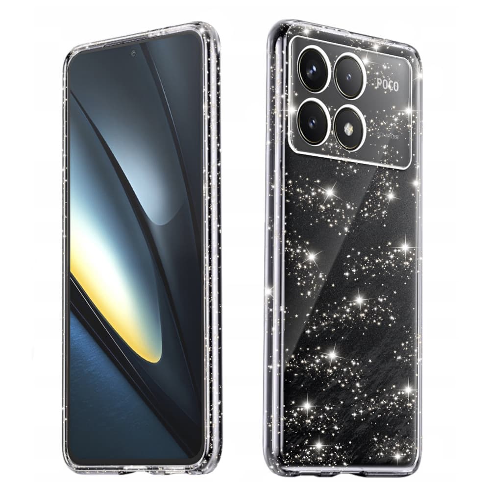 Techsuit SparkleSkin Series Xiaomi Poco F6 Pro Čiré - náhled 1