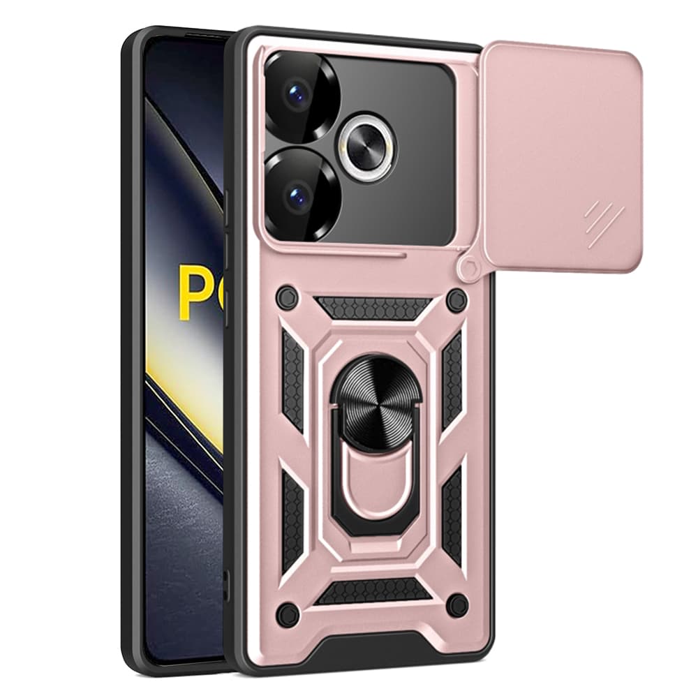 Techsuit CamShield kryt Xiaomi Poco F6 Rose Gold - náhled 1