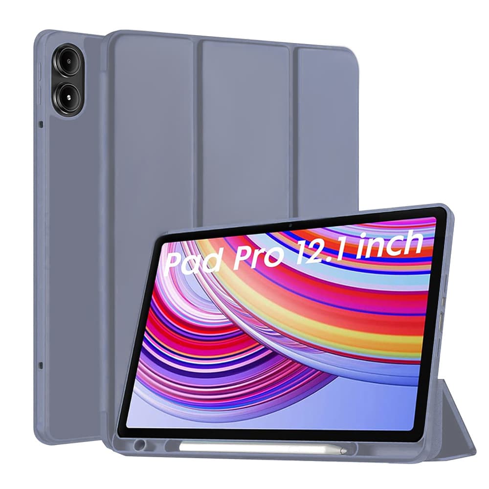 Techsuit Flex Trifold s držákem tužky Xiaomi Redmi Pad Pro Fialová - náhled 1