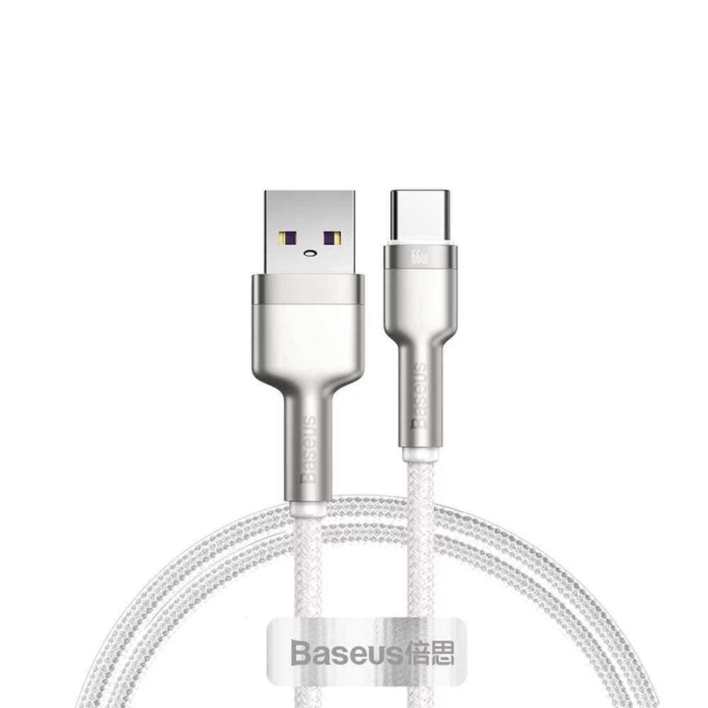 Baseus Cafule Series Metal USB na Type-C 66W 6A 1m Bílý - náhled 1