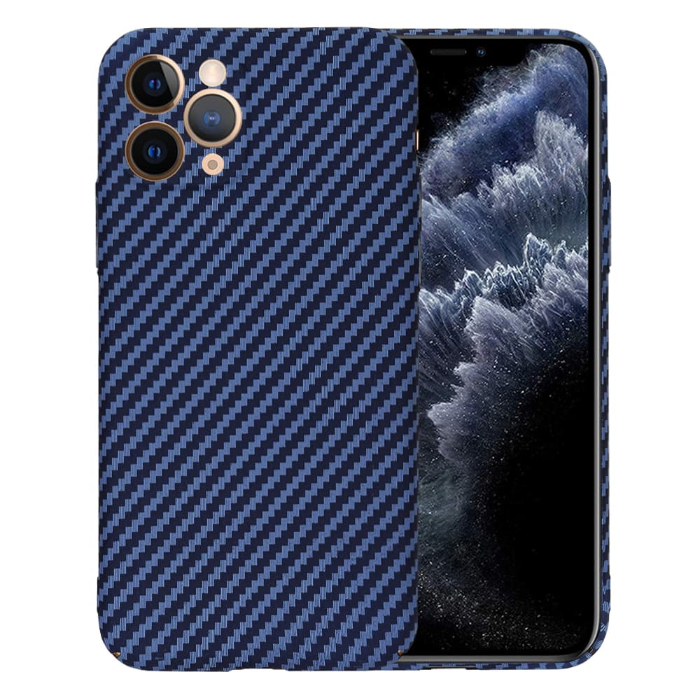 Techsuit Karbonové pouzdro iPhone 11 Pro Azurová - náhled 1