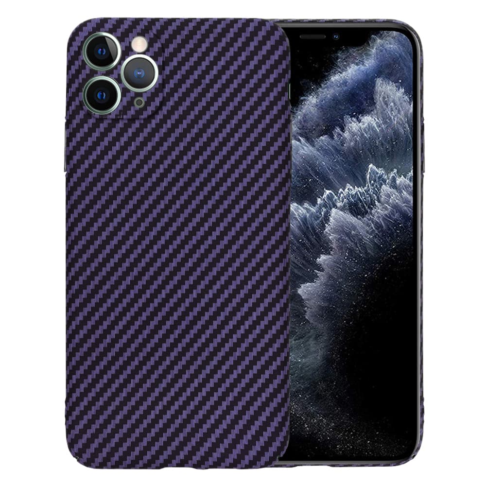 Techsuit Carbonite FiberShell iPhone 11 Pro Max Fialový - náhled 1