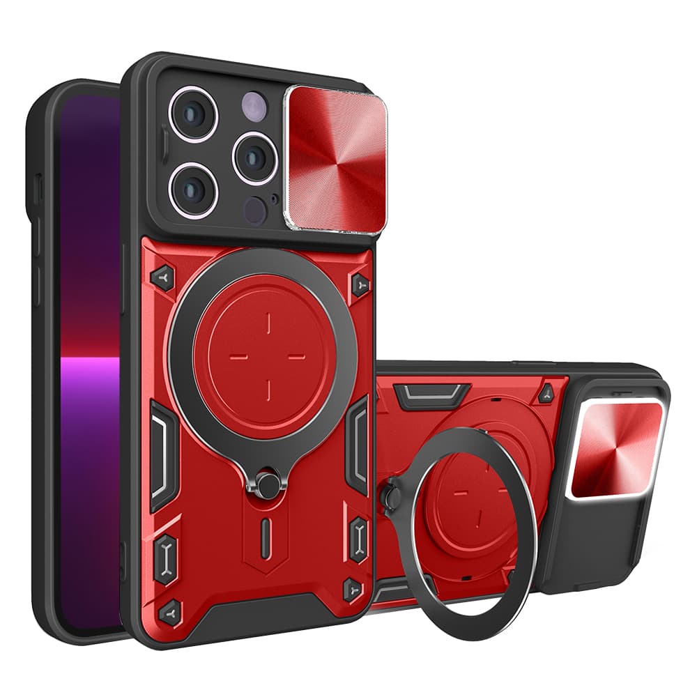 Techsuit CamGuard Pro iPhone 13 Pro Červený