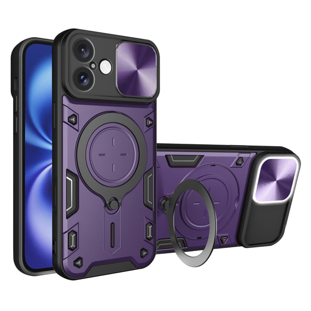 Techsuit CamGuard Pro iPhone 16 Fialová - náhled 1