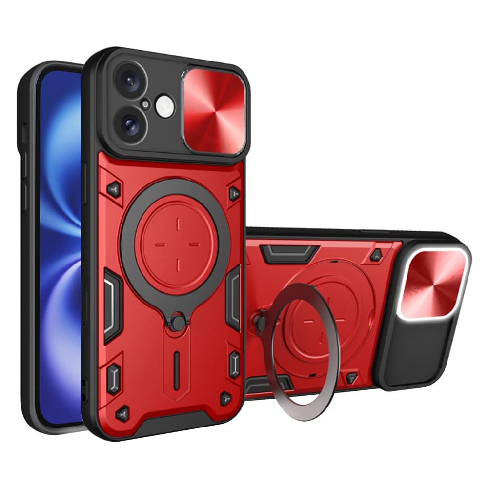 Techsuit CamGuard Pro iPhone 16 Červený - náhled 1