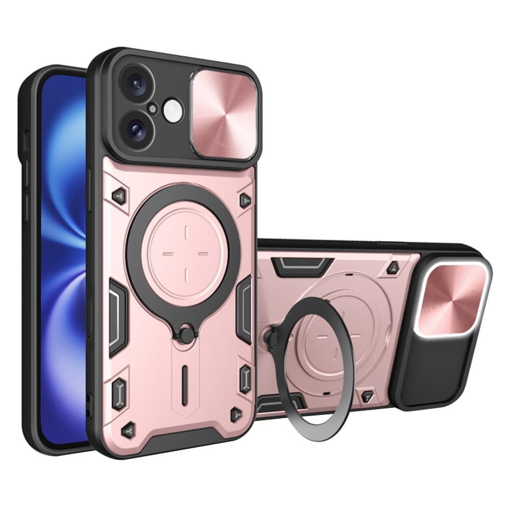 Techsuit CamGuard Pro iPhone 16 Růžové zlato - náhled 1