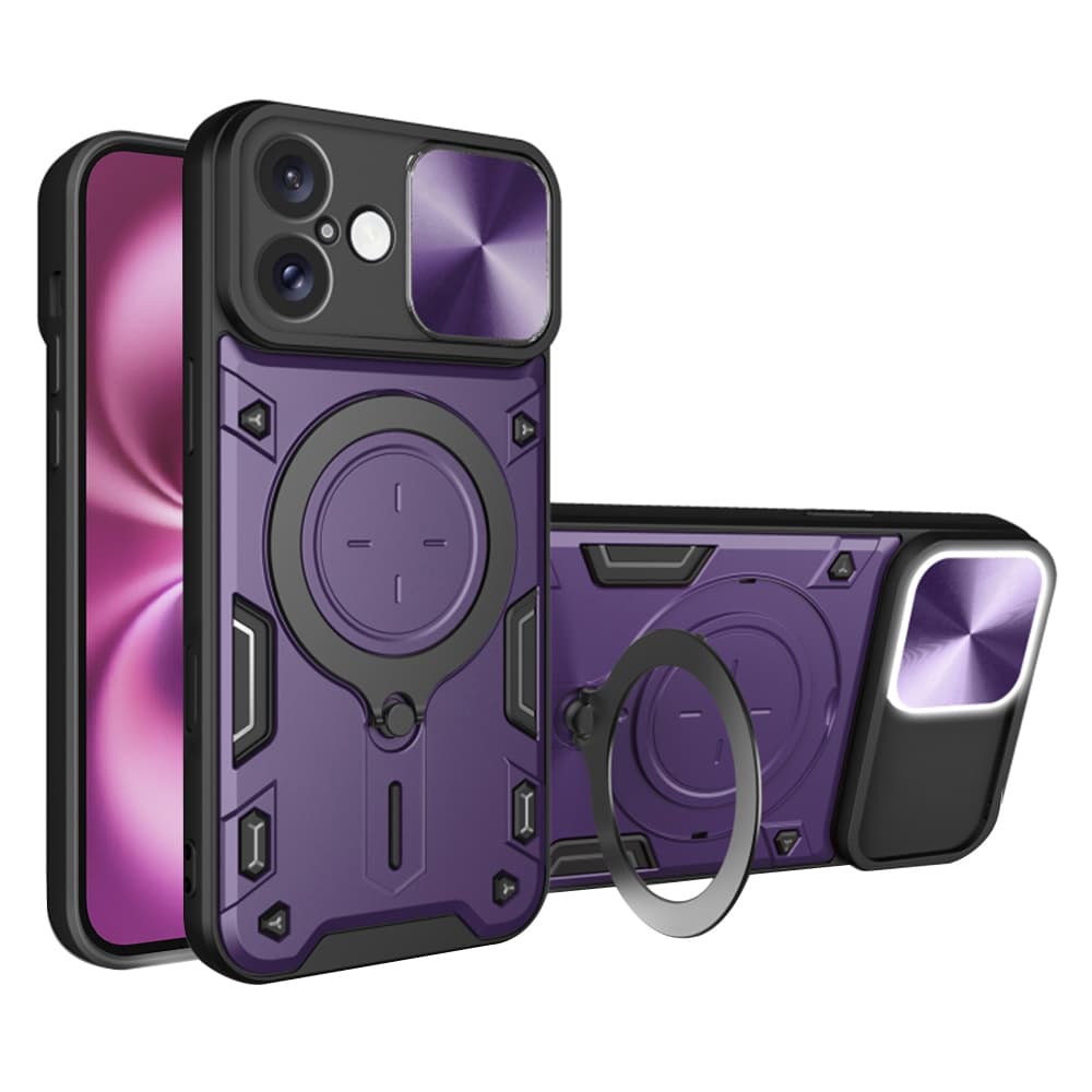 Techsuit CamGuard Pro iPhone 16 Plus Fialový - náhled 1